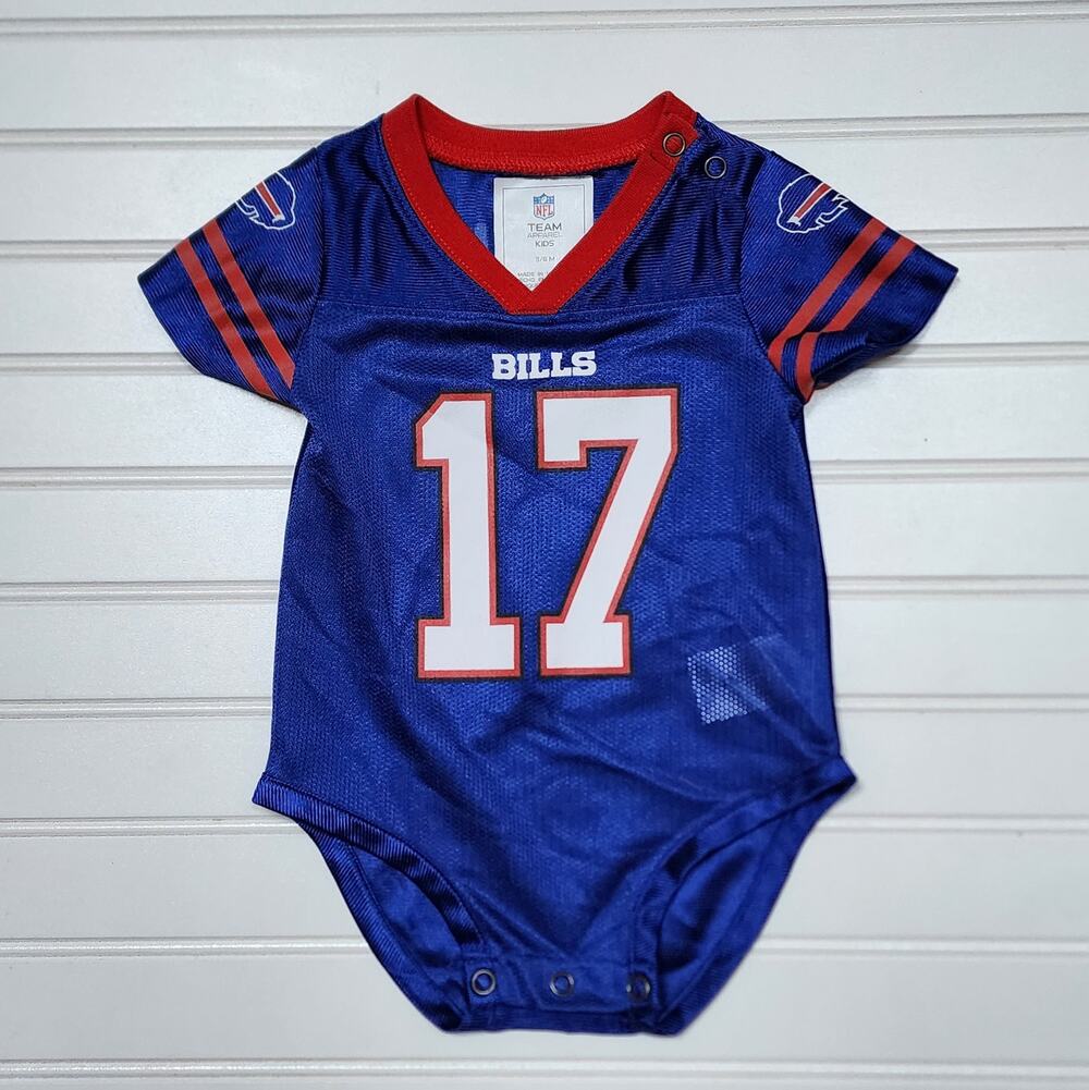 NFL Team Apparel Infant Buffalo Bills Josh Allen #17 Bodysuit Jersey 3-6 Months